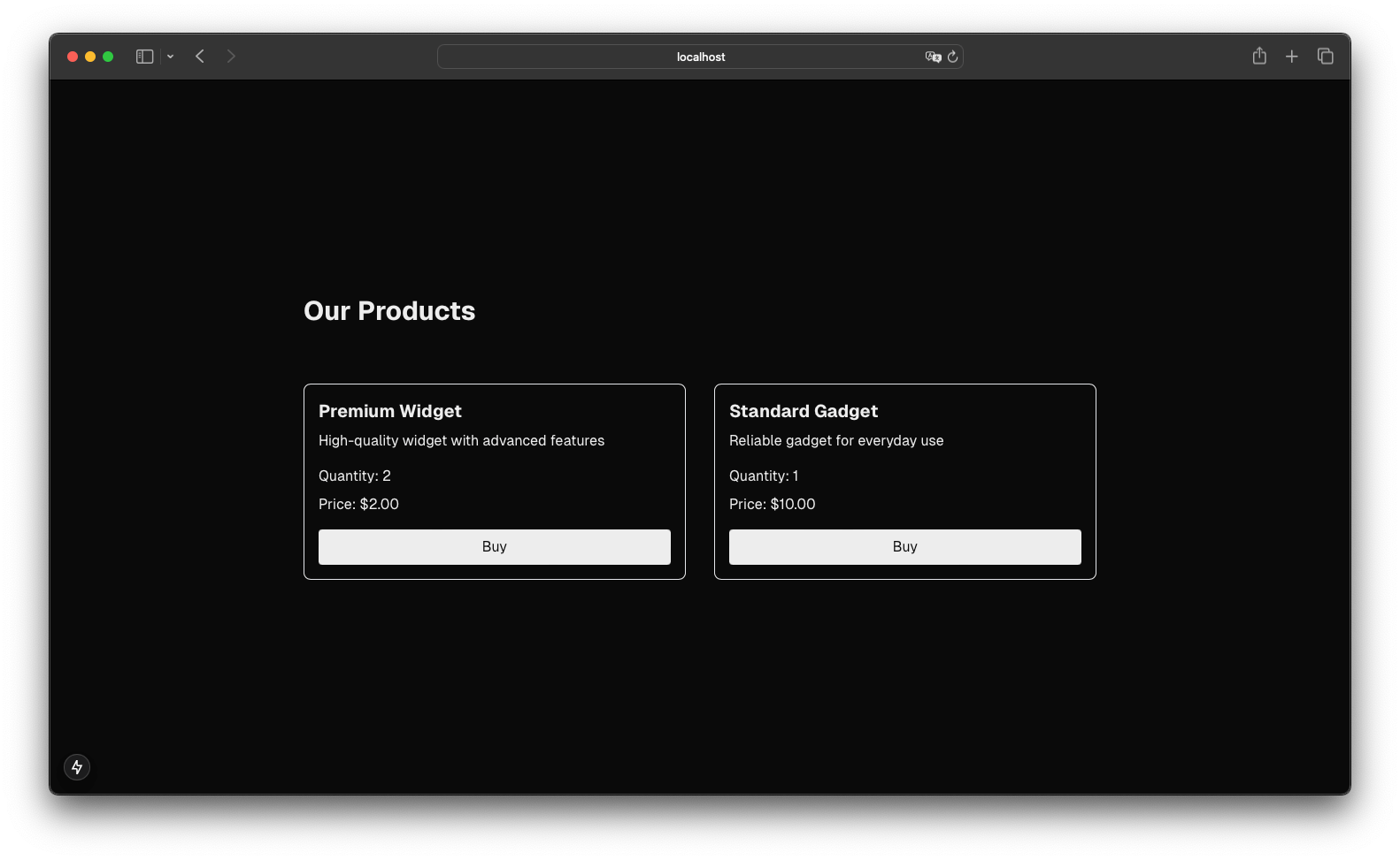 checkout products ui
